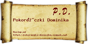 Pokoráczki Dominika névjegykártya